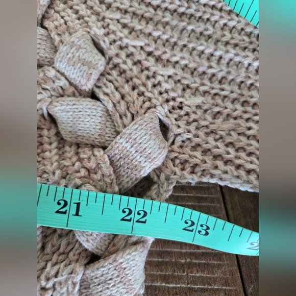 Anthropologie - John + Jenn | Cream Chunky Knit Crew Neck Sweater, Size S - Picture 7 of 9